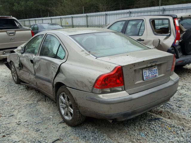 YV1RS61R222191052 - 2002 VOLVO S60 TAN photo 3