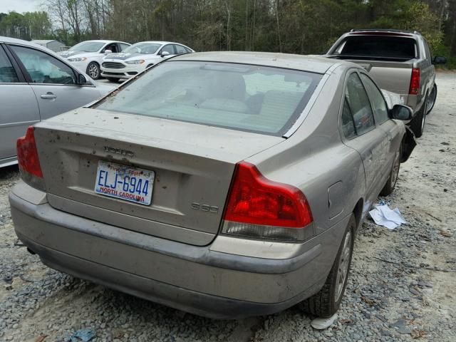 YV1RS61R222191052 - 2002 VOLVO S60 TAN photo 4