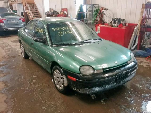 1B3ES47C7XD100043 - 1999 DODGE NEON HIGHL GREEN photo 1