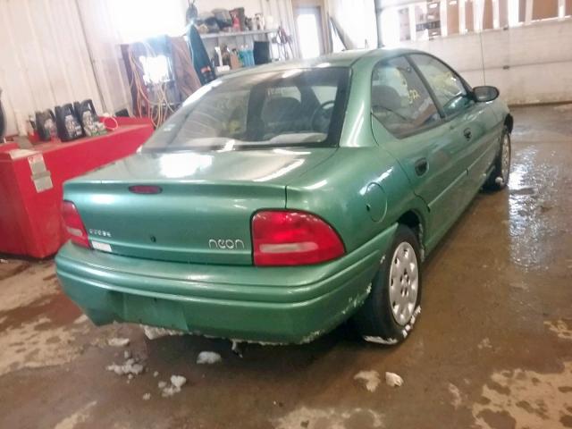 1B3ES47C7XD100043 - 1999 DODGE NEON HIGHL GREEN photo 4