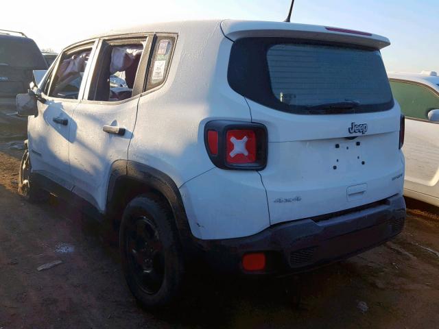 ZACCJBAB2JPJ00941 - 2018 JEEP RENEGADE S თეთრი ფოტო 3