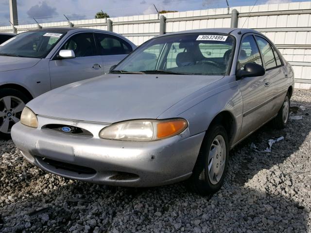 1FALP10P5VW288507 - 1997 FORD ESCORT SILVER photo 2