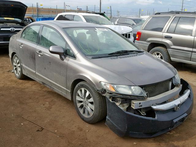 2HGFA16959H511488 - 2009 HONDA CIVIC EXL BROWN photo 1