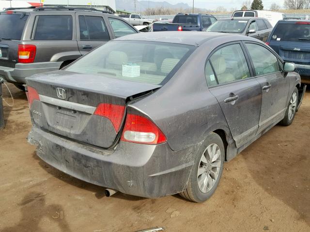 2HGFA16959H511488 - 2009 HONDA CIVIC EXL BROWN photo 4