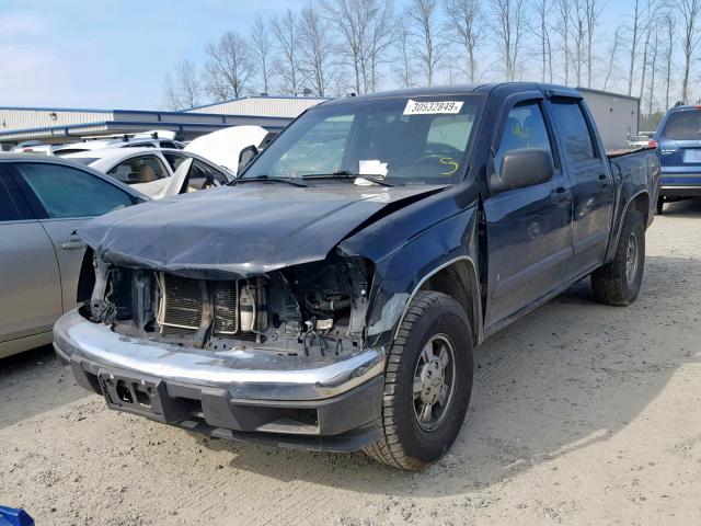 1GCCS13E978124462 - 2007 CHEVROLET COLORADO BLACK photo 2