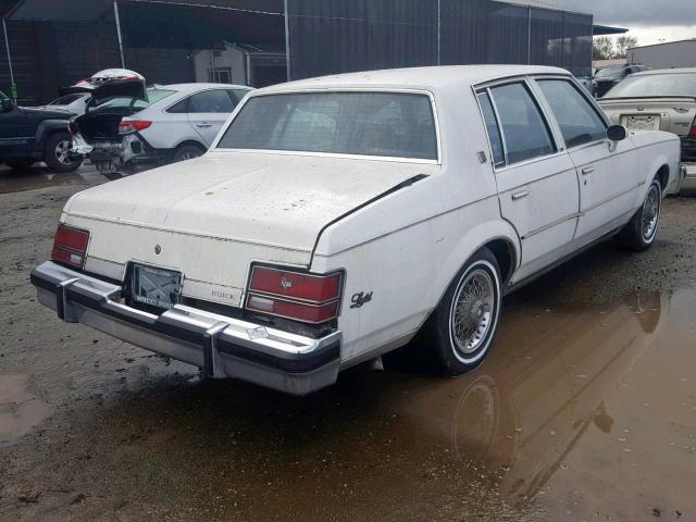 1G4AM6949DH897131 - 1983 BUICK REGAL LIMI WHITE photo 4