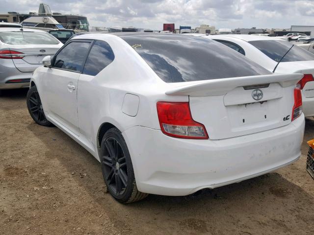 JTKJF5C76B3013807 - 2011 TOYOTA SCION TC WHITE photo 3