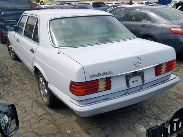 WDBCA39E2LA534799 - 1990 MERCEDES-BENZ 560 SEL WHITE photo 3