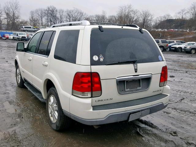 5LMEU88H83ZJ43371 - 2003 LINCOLN AVIATOR თეთრი ფოტო 3