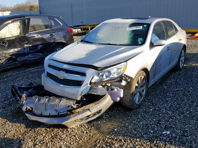 1G11E5SA3DF137597 - 2013 CHEVROLET MALIBU 2LT SILVER photo 2