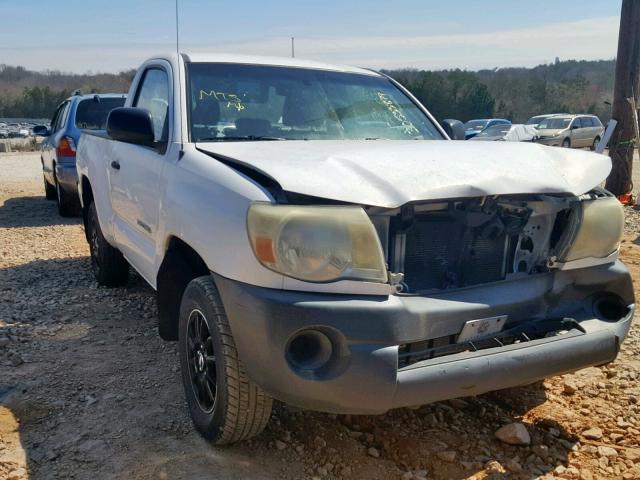 5TENX22NX6Z200253 - 2006 TOYOTA TACOMA WHITE photo 1