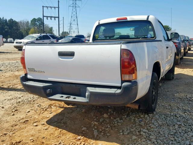 5TENX22NX6Z200253 - 2006 TOYOTA TACOMA WHITE photo 4