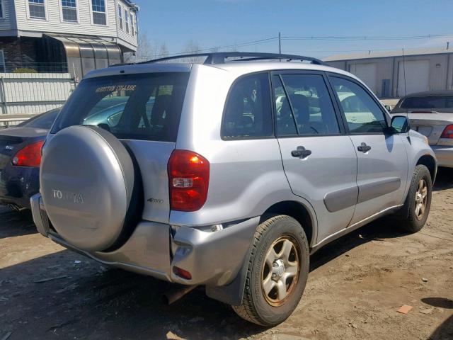 JTEHD20V156035581 - 2005 TOYOTA RAV4 SILVER photo 4