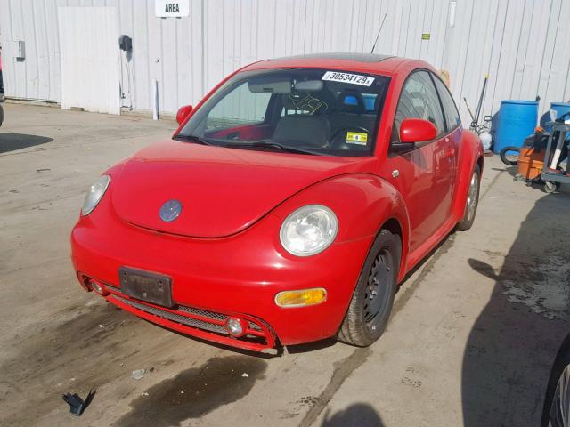 3VWCC21C2YM494442 - 2000 VOLKSWAGEN NEW BEETLE Qırmızı foto 2