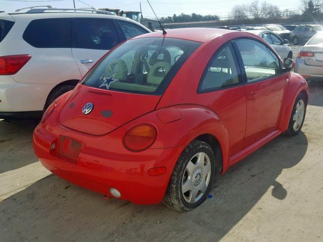 3VWCC21C2YM494442 - 2000 VOLKSWAGEN NEW BEETLE Qırmızı foto 4