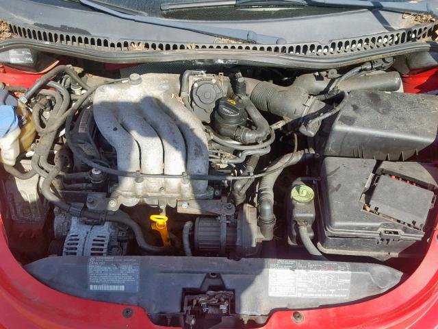3VWCC21C2YM494442 - 2000 VOLKSWAGEN NEW BEETLE Qırmızı foto 7
