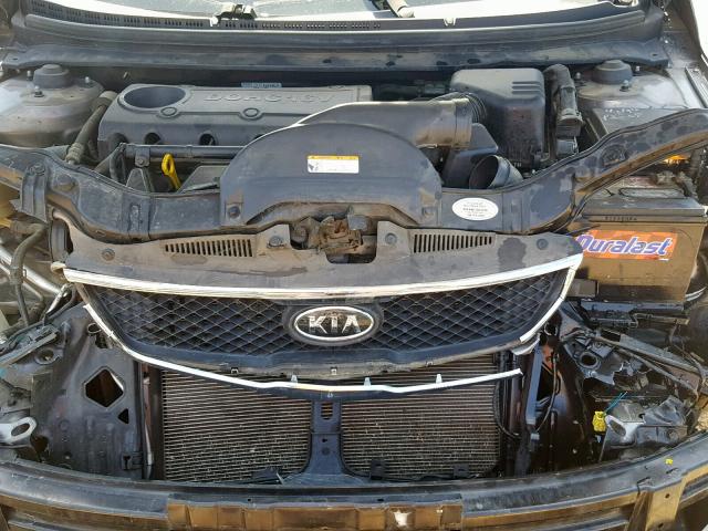 KNAFU4A21A5859864 - 2010 KIA FORTE EX BLACK photo 7