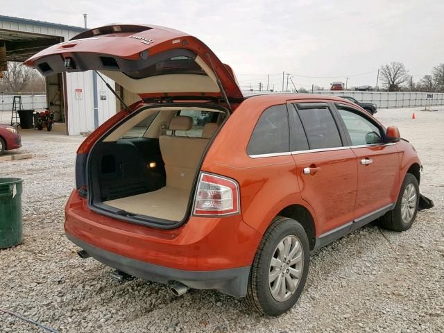 2FMDK49C88BB24247 - 2008 FORD EDGE LIMIT ORANGE photo 4