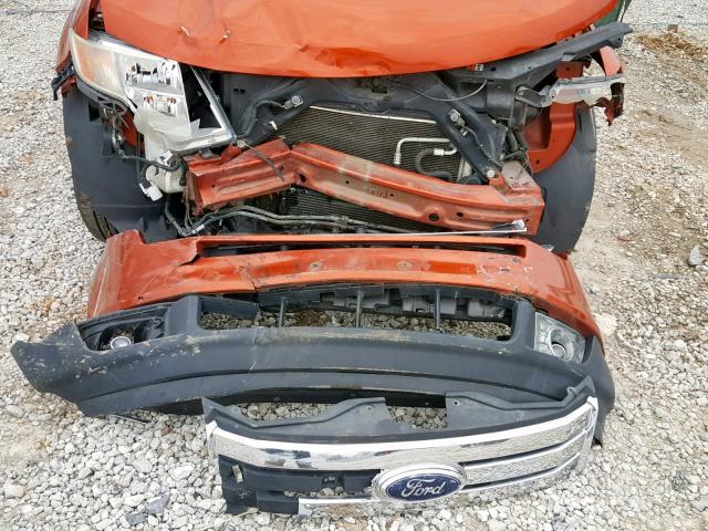 2FMDK49C88BB24247 - 2008 FORD EDGE LIMIT ORANGE photo 9