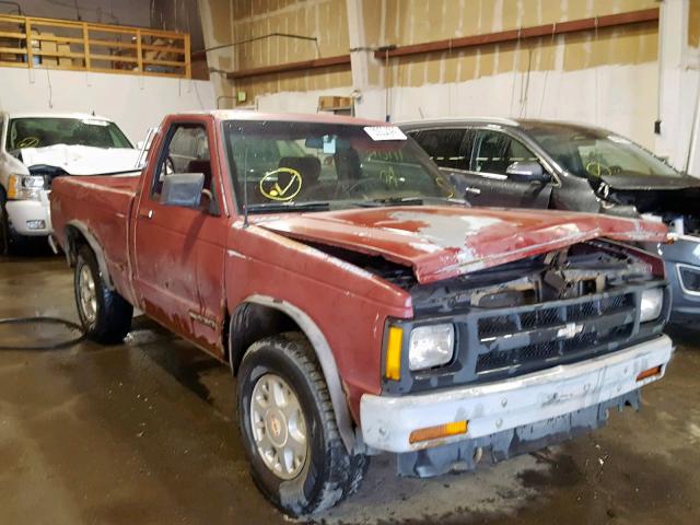 1GTCT14Z3M8550156 - 1991 GMC SONOMA RED photo 1