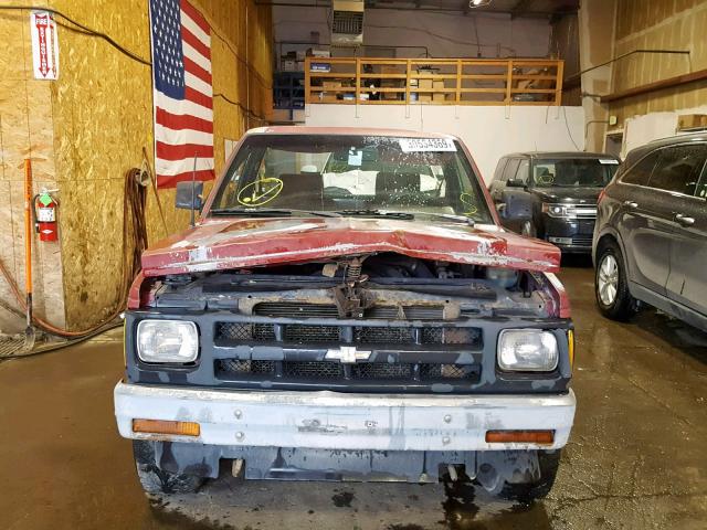 1GTCT14Z3M8550156 - 1991 GMC SONOMA RED photo 9