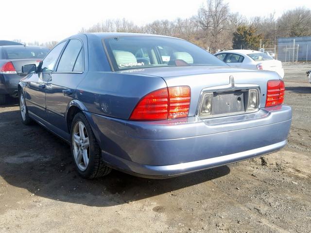 1LNHM87A3YY768634 - 2000 LINCOLN LS BLUE photo 3