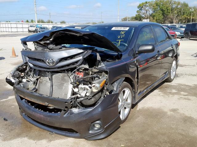 2T1BU4EE2DC943673 - 2013 TOYOTA COROLLA BASE  photo 2