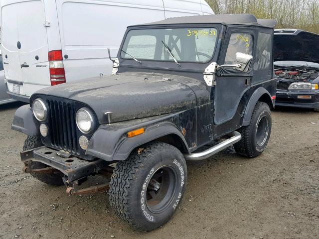 J8F83EH099108 - 1978 JEEP CJ5 BLACK photo 2