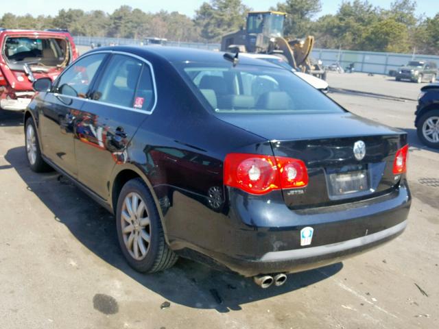 3VWAJ71K26M746527 - 2006 VOLKSWAGEN JETTA 2.0T BLACK photo 3