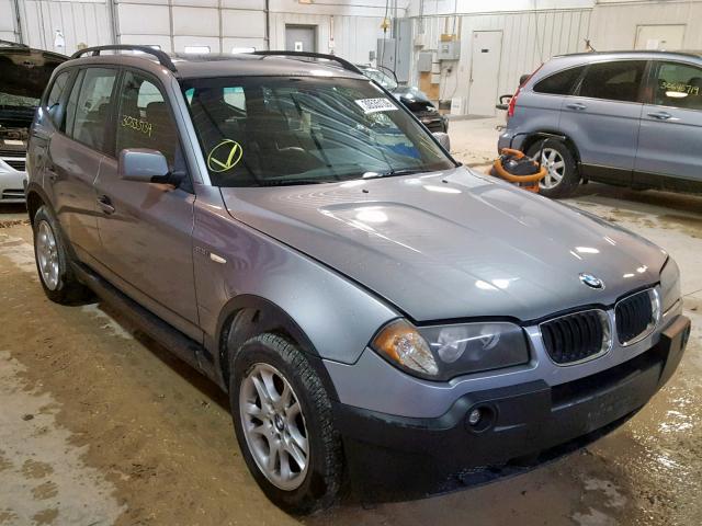 WBXPA73494WB20262 - 2004 BMW X3 2.5I GRAY photo 1