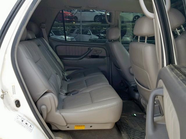 5TDBT48A23S141190 - 2003 TOYOTA SEQUOIA LI WHITE photo 6