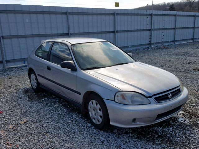 2HGEJ6344YH104553 - 2000 HONDA CIVIC DX SILVER photo 1