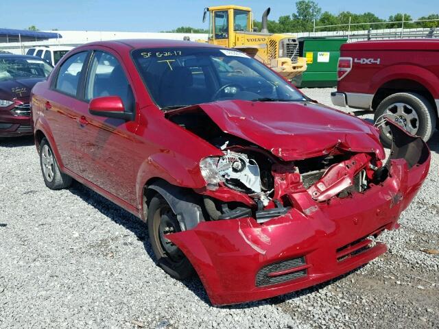 KL1TD5DE8AB126348 - 2010 CHEVROLET AVEO LS RED photo 1