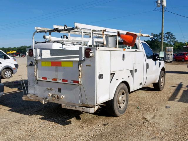 1FDWF30528EC94176 - 2008 FORD F350 SRW S WHITE photo 4