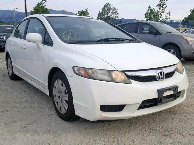 19XFA4F53AE000522 - 2010 HONDA CIVIC GX WHITE photo 1