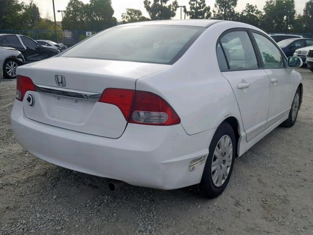 19XFA4F53AE000522 - 2010 HONDA CIVIC GX WHITE photo 4