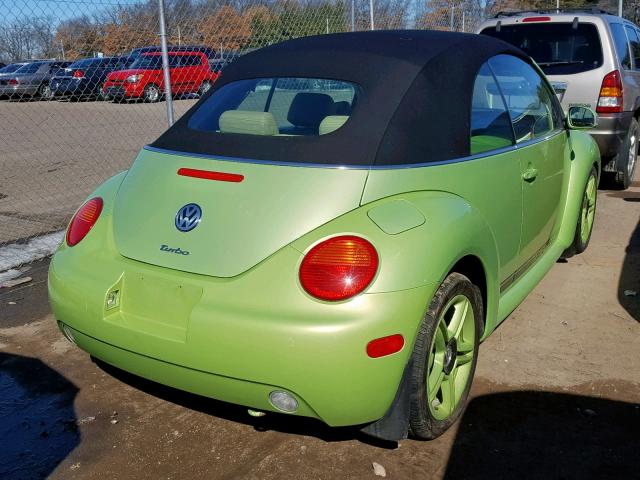 3VWCD31Y65M305060 - 2005 VOLKSWAGEN NEW BEETLE Grün Foto 4