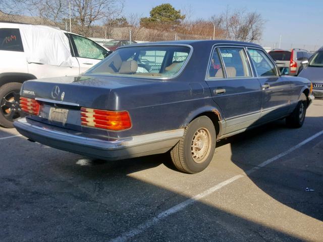 WDBCB37A2EA048304 - 1984 MERCEDES-BENZ 500 S BLUE photo 4