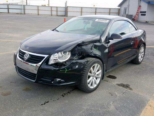 WVWBA71F27V047822 - 2007 VOLKSWAGEN EOS 2.0T BLACK photo 2