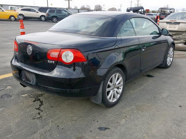 WVWBA71F27V047822 - 2007 VOLKSWAGEN EOS 2.0T BLACK photo 4