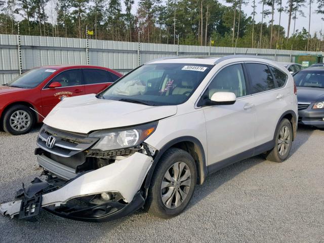 5J6RM3H73EL016062 - 2014 HONDA CR-V EXL WHITE photo 2