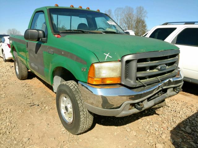 1FTSF31S91EB33255 - 2001 FORD F350 SRW S GREEN photo 1