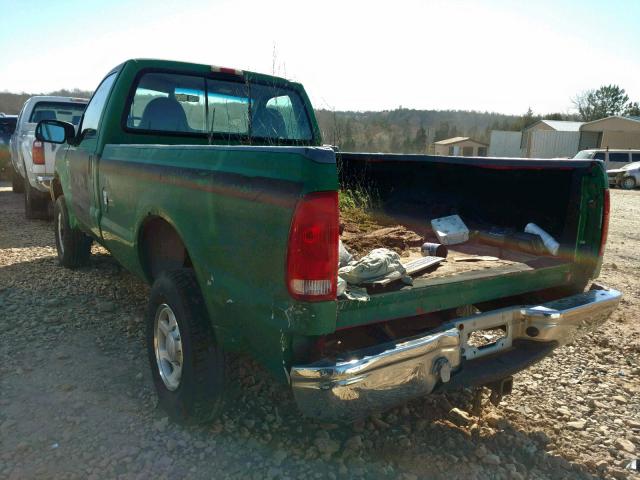 1FTSF31S91EB33255 - 2001 FORD F350 SRW S GREEN photo 3