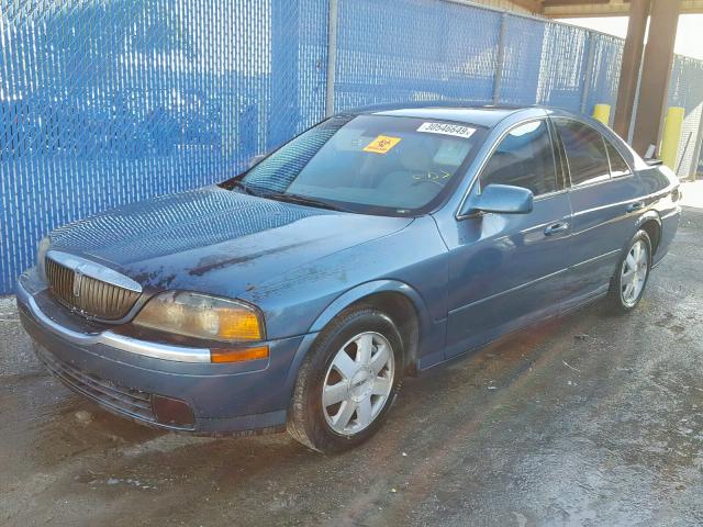 1LNHM86SX2Y673487 - 2002 LINCOLN LS BLUE photo 2