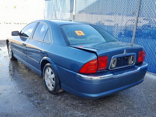 1LNHM86SX2Y673487 - 2002 LINCOLN LS BLUE photo 3