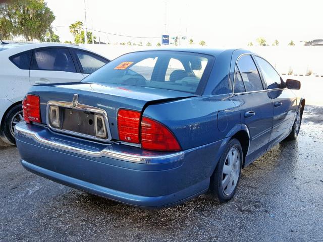 1LNHM86SX2Y673487 - 2002 LINCOLN LS BLUE photo 4