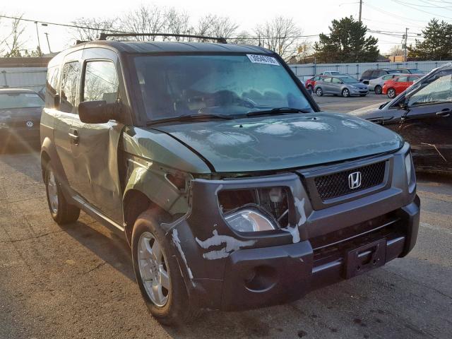 5J6YH28614L021728 - 2004 HONDA ELEMENT EX GREEN photo 1