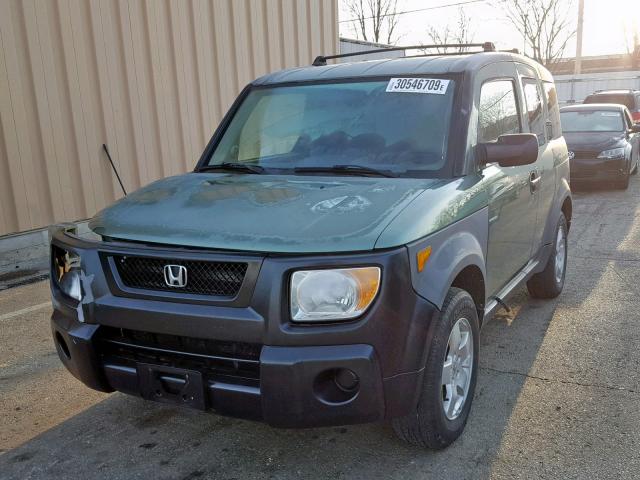 5J6YH28614L021728 - 2004 HONDA ELEMENT EX GREEN photo 2