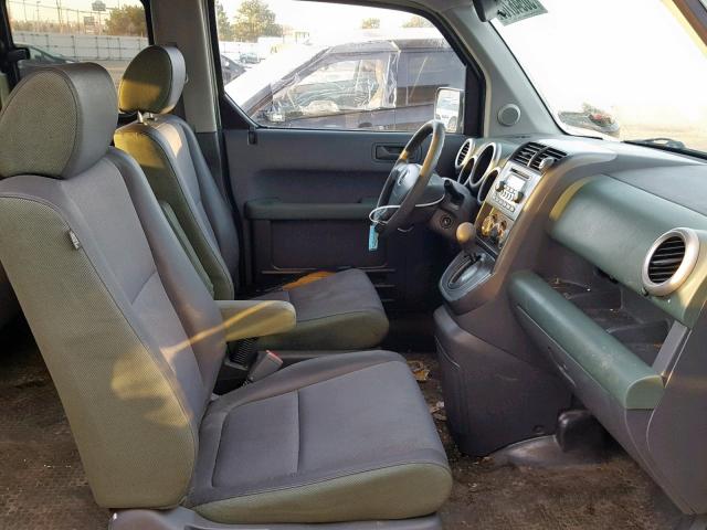 5J6YH28614L021728 - 2004 HONDA ELEMENT EX GREEN photo 5