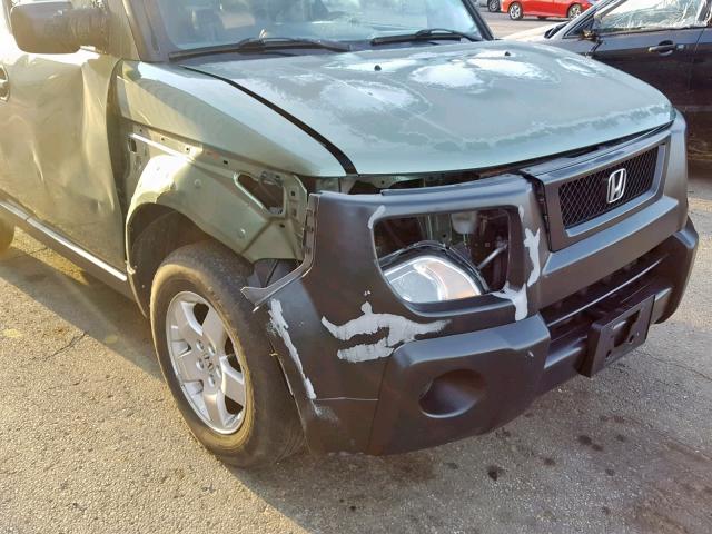 5J6YH28614L021728 - 2004 HONDA ELEMENT EX GREEN photo 9